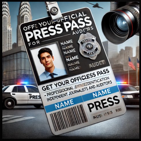 Introducing Our Press Pass Id Cards For Auditors!